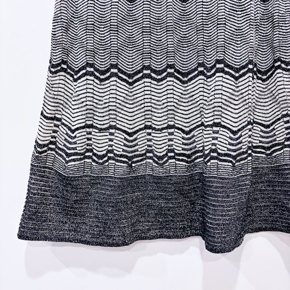 MISSONI Brown Sparkly Crochet Zigzag Dress - Picture 4 of 7